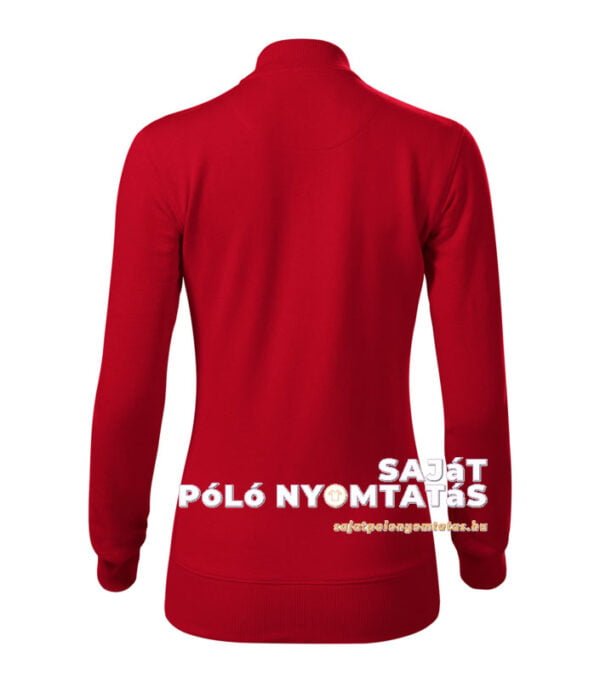 Női pulóver nyomás piros